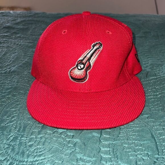 New Era Nashville Sounds Baseball hat Fitted Guitar 59FIFTY Size 6 7/8 NWOT - Picture 1 of 5